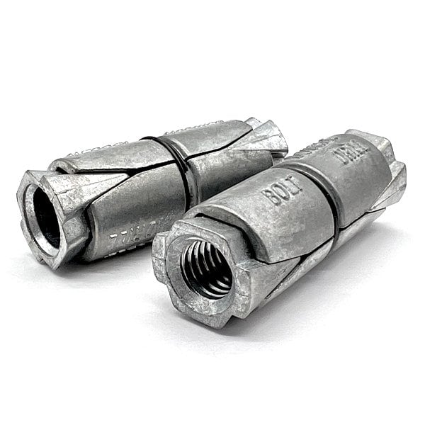 8 Pieces 3/8in Double Expansion Shield Anchors Zinc